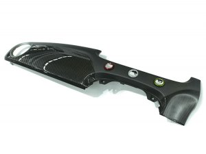 FIAT 500 Custom Dashboard - Carbon Fiber - Matte/ Clear Combo - RHD